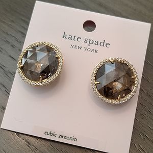 NEW Kate Spade She Has Spark Earrings in Goldquartz